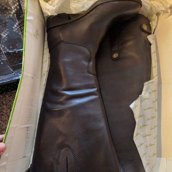 Sam Edelman "Penny" Black Leather boots. NIB. Size 5.5 Wide - Picture 11 of 13
